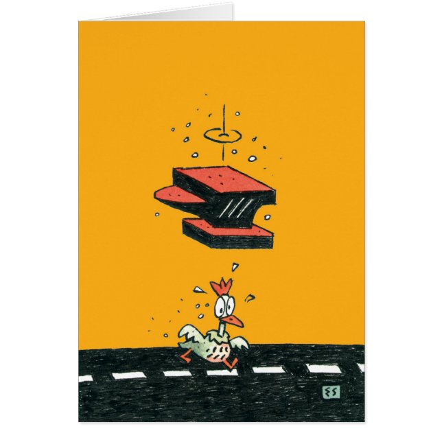 ¿Por qué el pollo cruzó el camino? (Frente)
