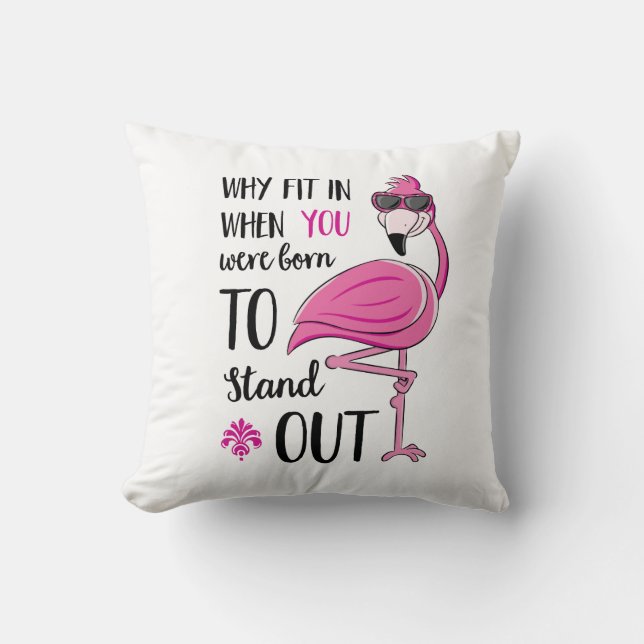 Por qué encajar en Almohada de flamenco (Anverso)