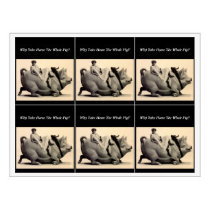 ¿Por qué llevar a casa a todo el cerdo? Etiquetas 