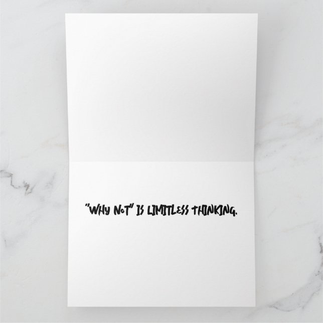 "Por qué no" es una tarjeta de felicitación ilimit (Interior)
