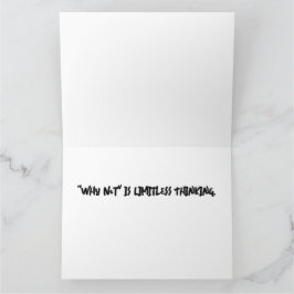 "Por qué no" es una tarjeta de felicitación ilimit