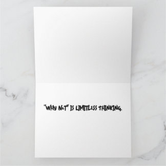 "Por qué no" es una tarjeta de felicitación ilimit
