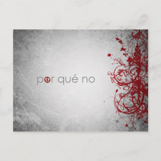 por qué no la paz - postal española