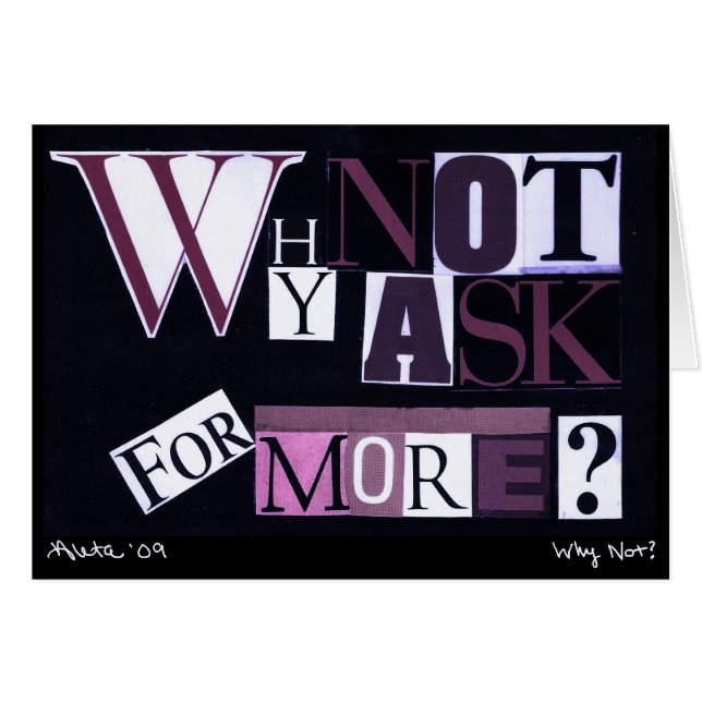 ¿Por qué no pedir más? (Anverso (Horizontal))