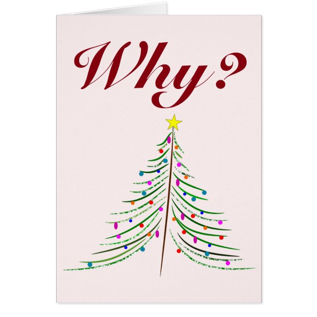 ¿Por qué? ¿Por qué tiene que ser Navidad, una vez  (Frente)