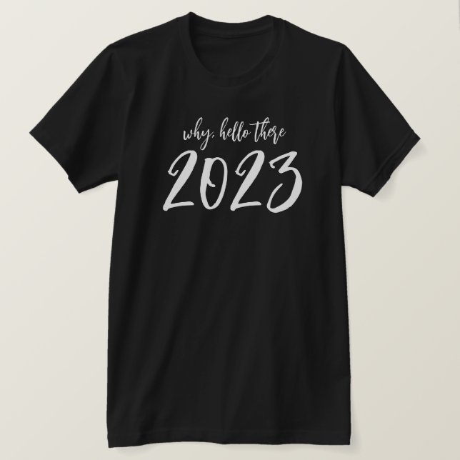 ¿Por qué saludar ahí a la camiseta de Año Nuevo 20 (Anverso del diseño)