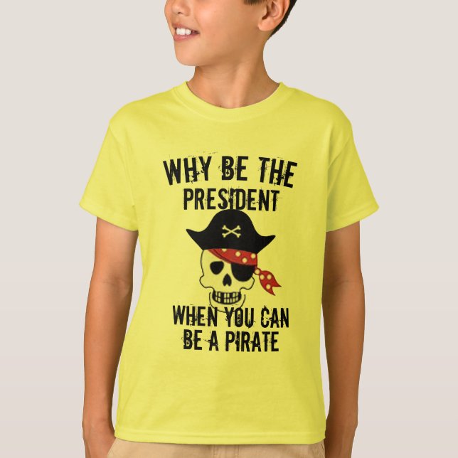¿Por qué ser el diseño de camisetas piratas divert (Anverso)