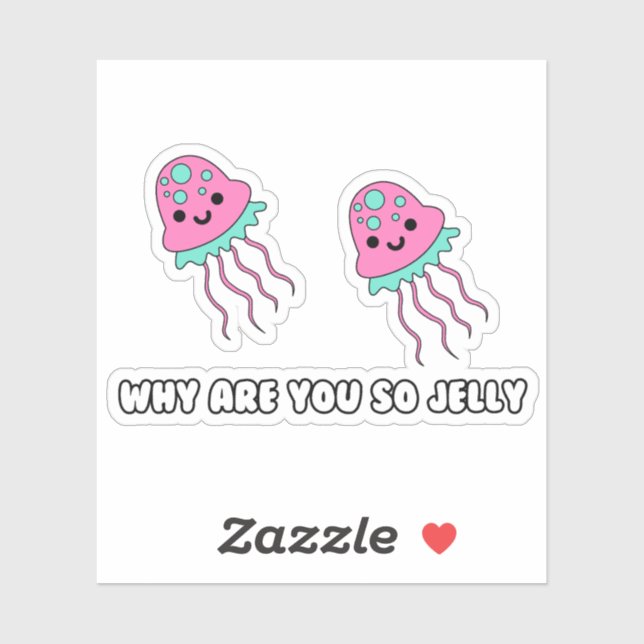 Por qué tan Pegatina de vinilo de Personalizado de (Hoja)