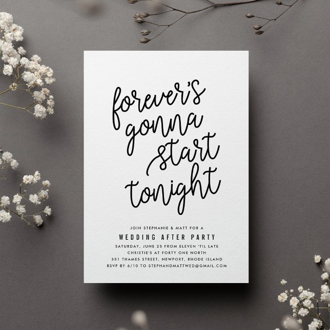 Por siempre | Boda tras invitación de fiesta (Subido por el creador)