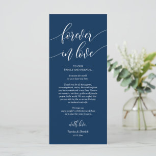 Por siempre enamorado, coloca tarjetas de agradeci