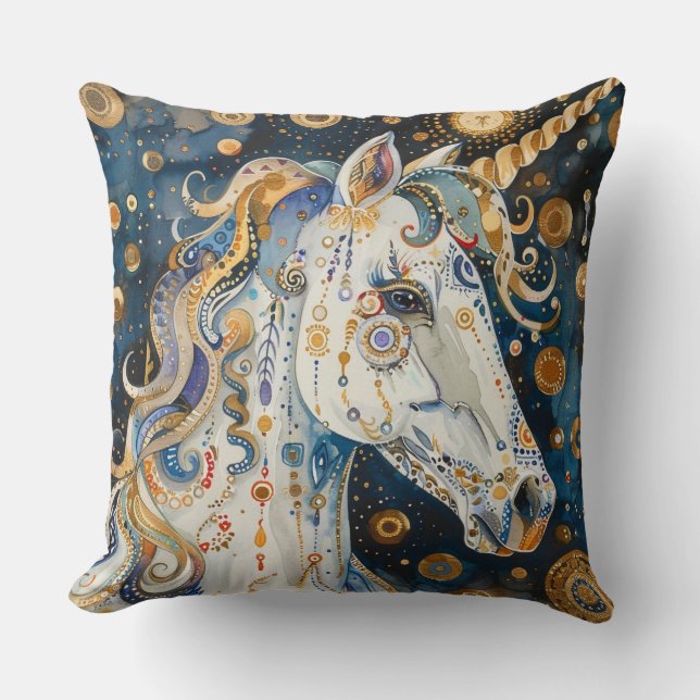 Por su Cojín decorativo Unicornio (Anverso)
