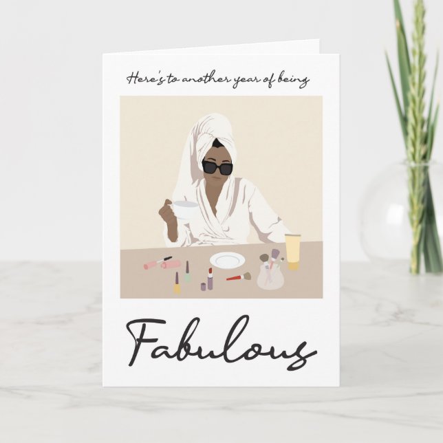 Por su fabulosa tarjeta de cumpleaños (Anverso)