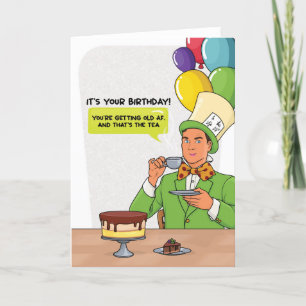 Por su tarjeta de cumpleaños Mad Hatter Pun