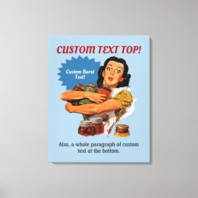 Por Supuesto Puedo Estirar La Impresión De Lienzo (Anverso)