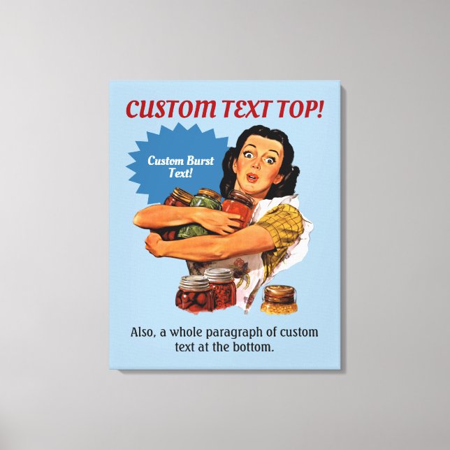 Por Supuesto Puedo Estirar La Impresión De Lienzo (Anverso)