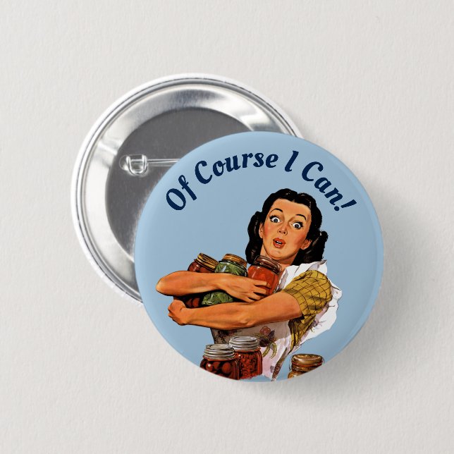 Por Supuesto Que Puedo Botón (Anverso y reverso)