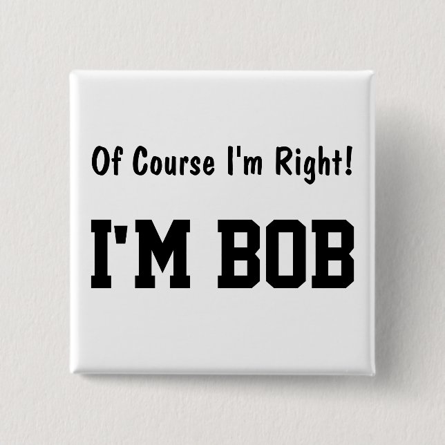 Por supuesto que soy botón derecho (Anverso)