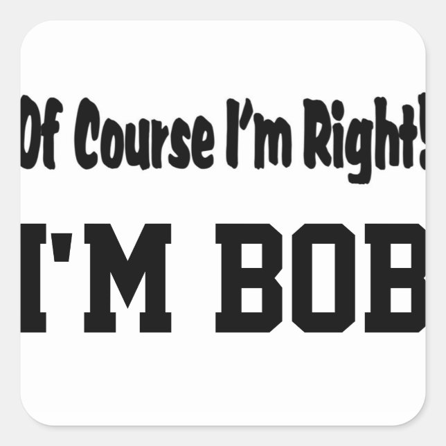 Por supuesto que soy Pegatinas correctos (Anverso)