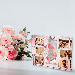 Por sus Navidades rosados Foto Memoria Keepsake
