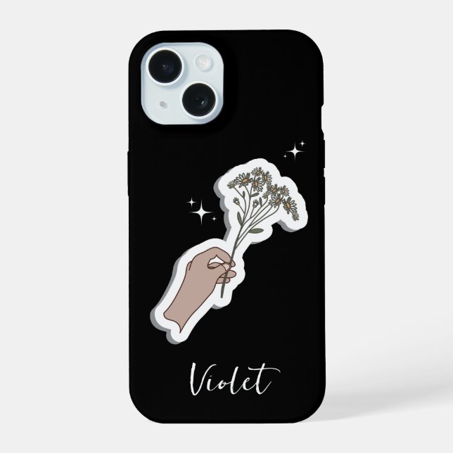 "Por ti" Ilustracion estético de flores (Reverso )