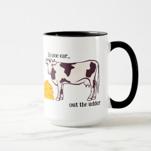 "Por una oreja..." Vaca Taza Personalizable de Caf