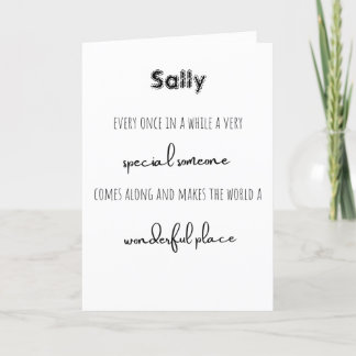 Por una tarjeta especial doblada de alguien gracia