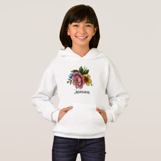 Porcelain Inspired Floral  Hoodie (Anverso completo)