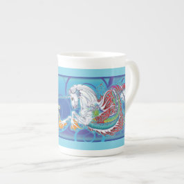 Porcelana de hueso 2017 de Hippicorn de la taza