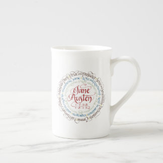 Porcelana de hueso - taza de los dramas de período
