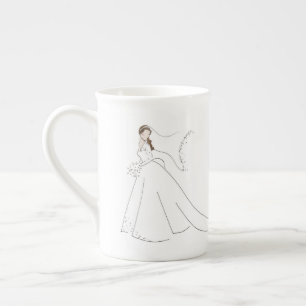Porcelana Duquesa de la taza real de la boda de Cambridge