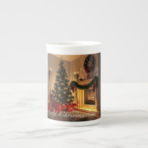 Porcelana En la taza del coleccionable del arte de la