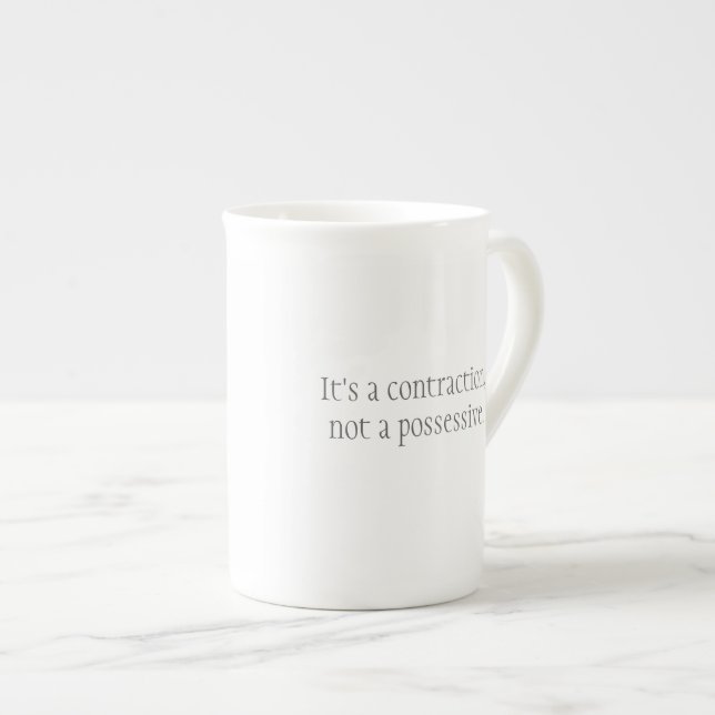 Porcelana "Es taza de una contracción" (Derecha)
