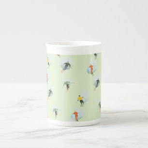 Porcelana Esquí abajo de la taza de la cuesta
