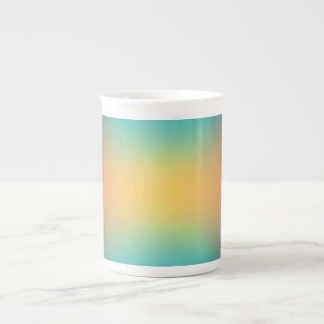 Porcelana gradiente de forma libre en taza (Frente)