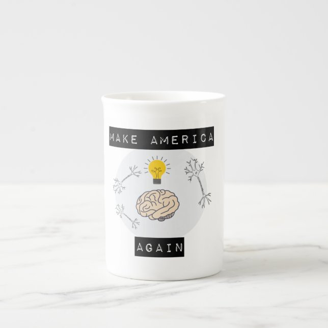 Porcelana "haga América otra vez" la taza de café elegante (Frente)