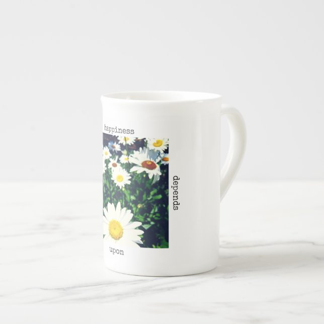 Porcelana La "felicidad depende de nosotros mismos" taza de (Derecha)