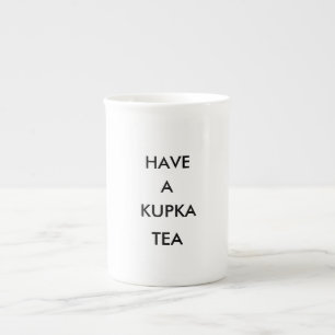 Porcelana La taza de té de Kupka de los medios del Binge
