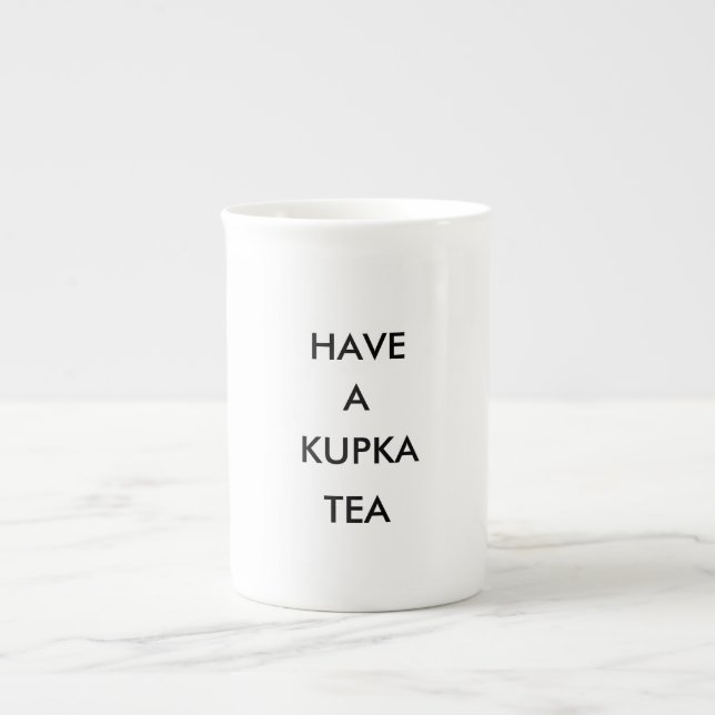 Porcelana La taza de té de Kupka de los medios del Binge (Frente)