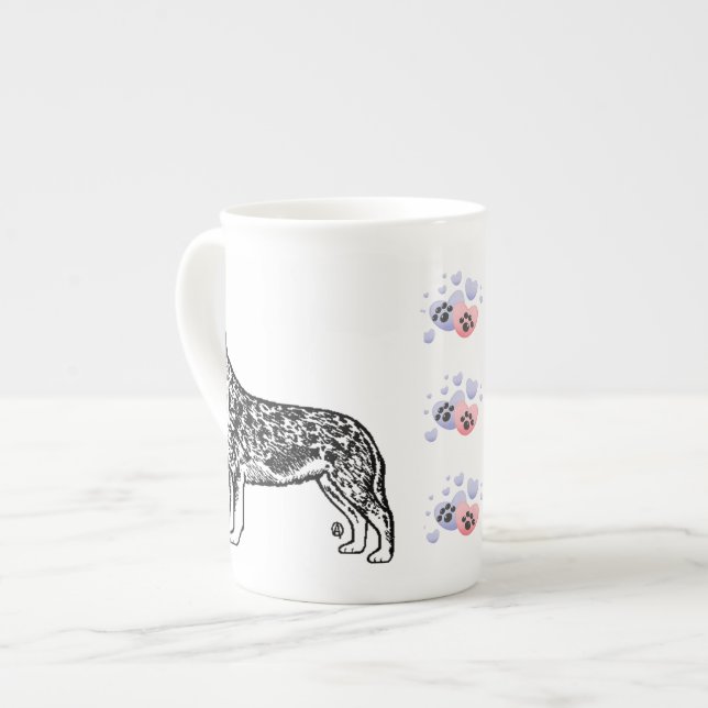 Porcelana Los Perros Ganaderos Australianos Son Mi Taza De T (Izquierda)