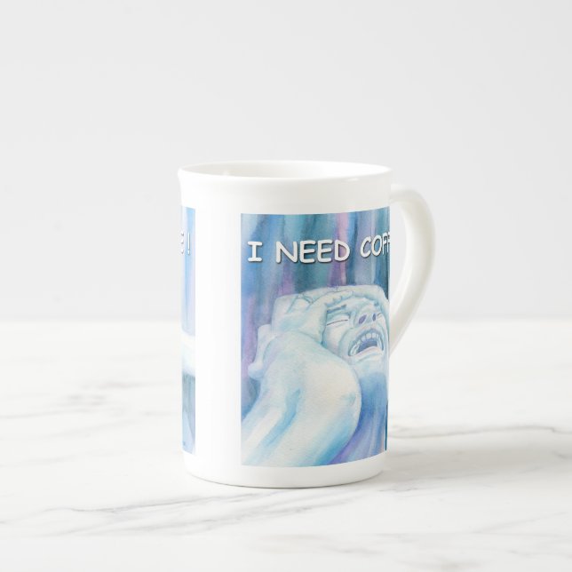Porcelana Necesito la taza de café (Derecha)