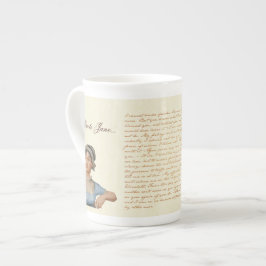Porcelana Para citar la taza de té de las citas de Jane