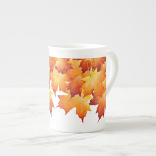 Porcelana Pareja de arce en una taza de hongo de China
