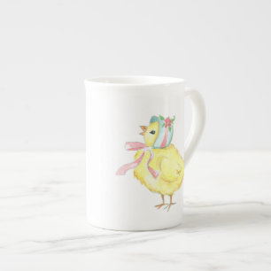Porcelana Pequeña taza de té dulce del polluelo