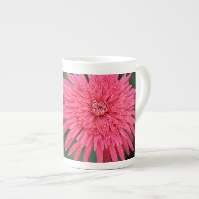Porcelana Taza Alta de Flor Rosa Preciosa (Derecha)