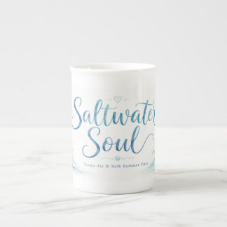 Porcelana Taza Amante del Océano de Alma de Agua Salada