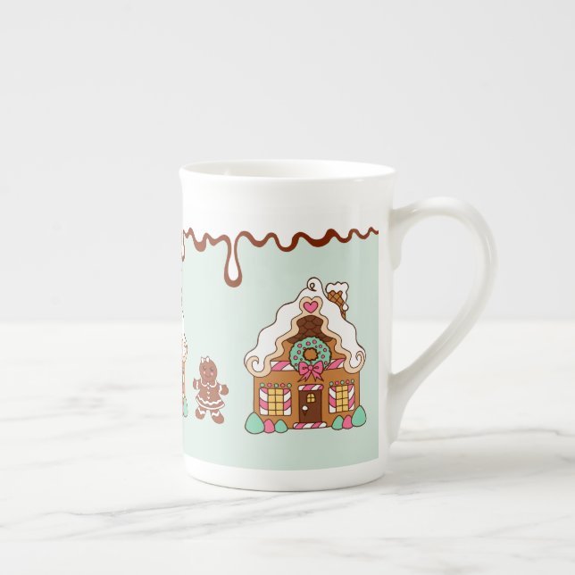 Porcelana Taza Casa de Jengibre de Menta (Derecha)