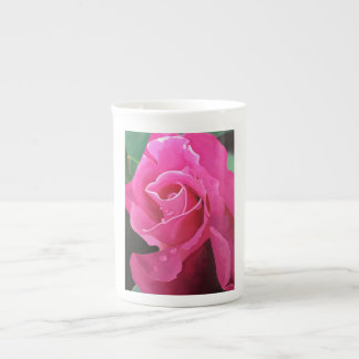 Porcelana Taza color de rosa rosada deliciosa de la