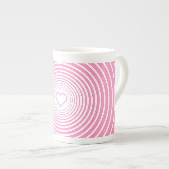 Porcelana Taza de café con corazón (Derecha)