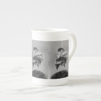 Porcelana Taza de café con halcón
