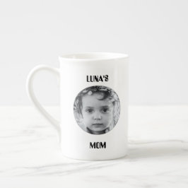 Porcelana Taza de café con imagen y nombre personalizados